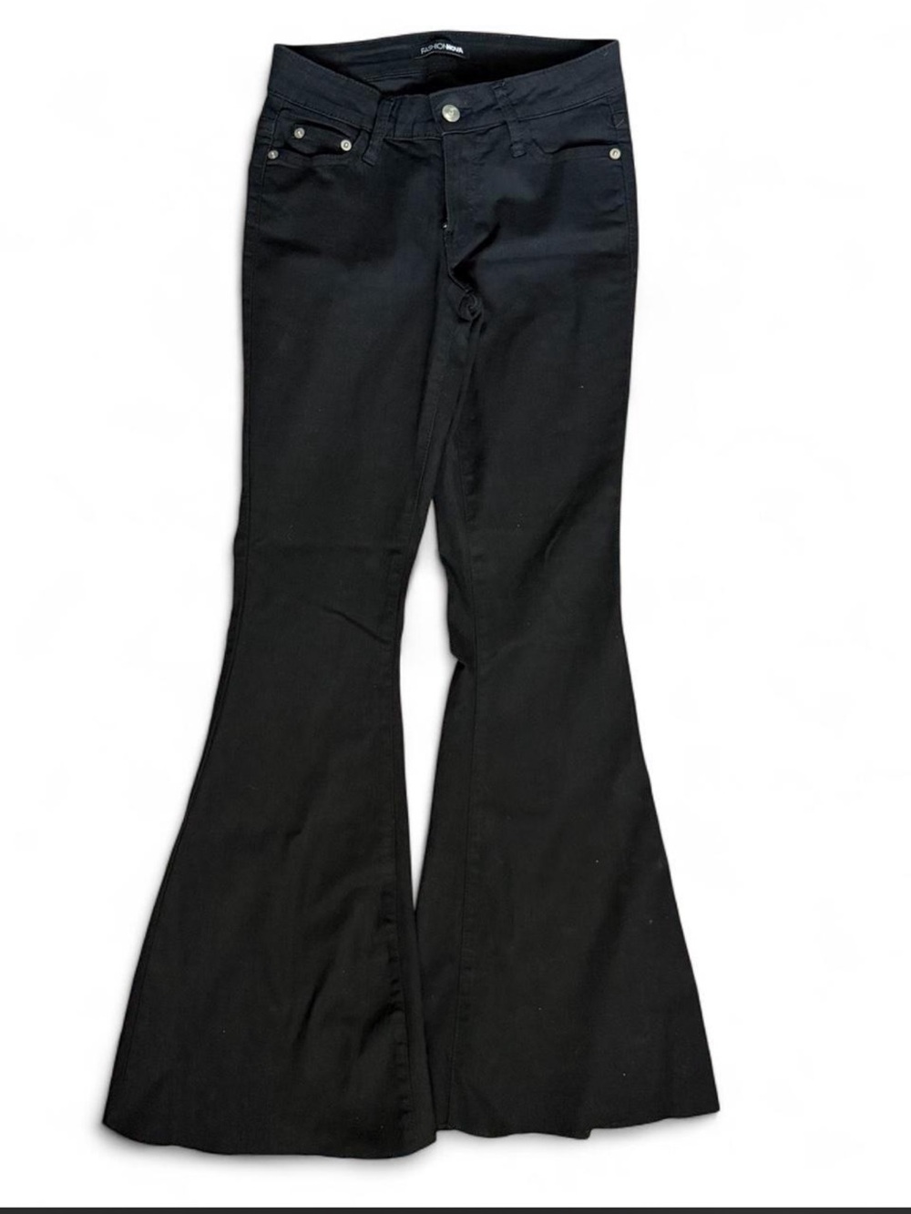 Fashion nova black flared jeans
Size 0